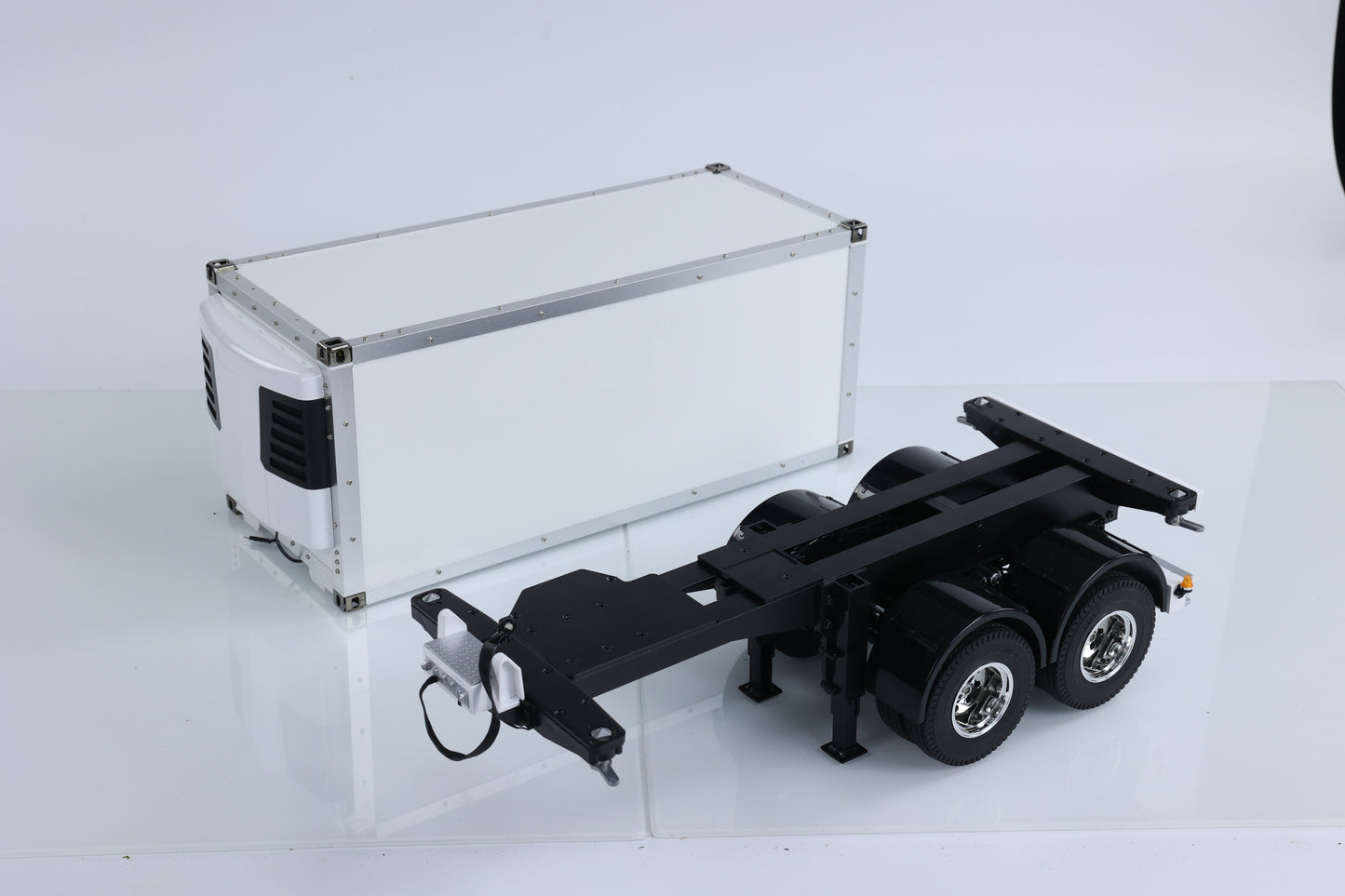 US STOCK TOUCAN 20ft RC Reefer Semi Trailer Container for 1/14 DIY TAMIYA Tractor Truck Uassembled KIT