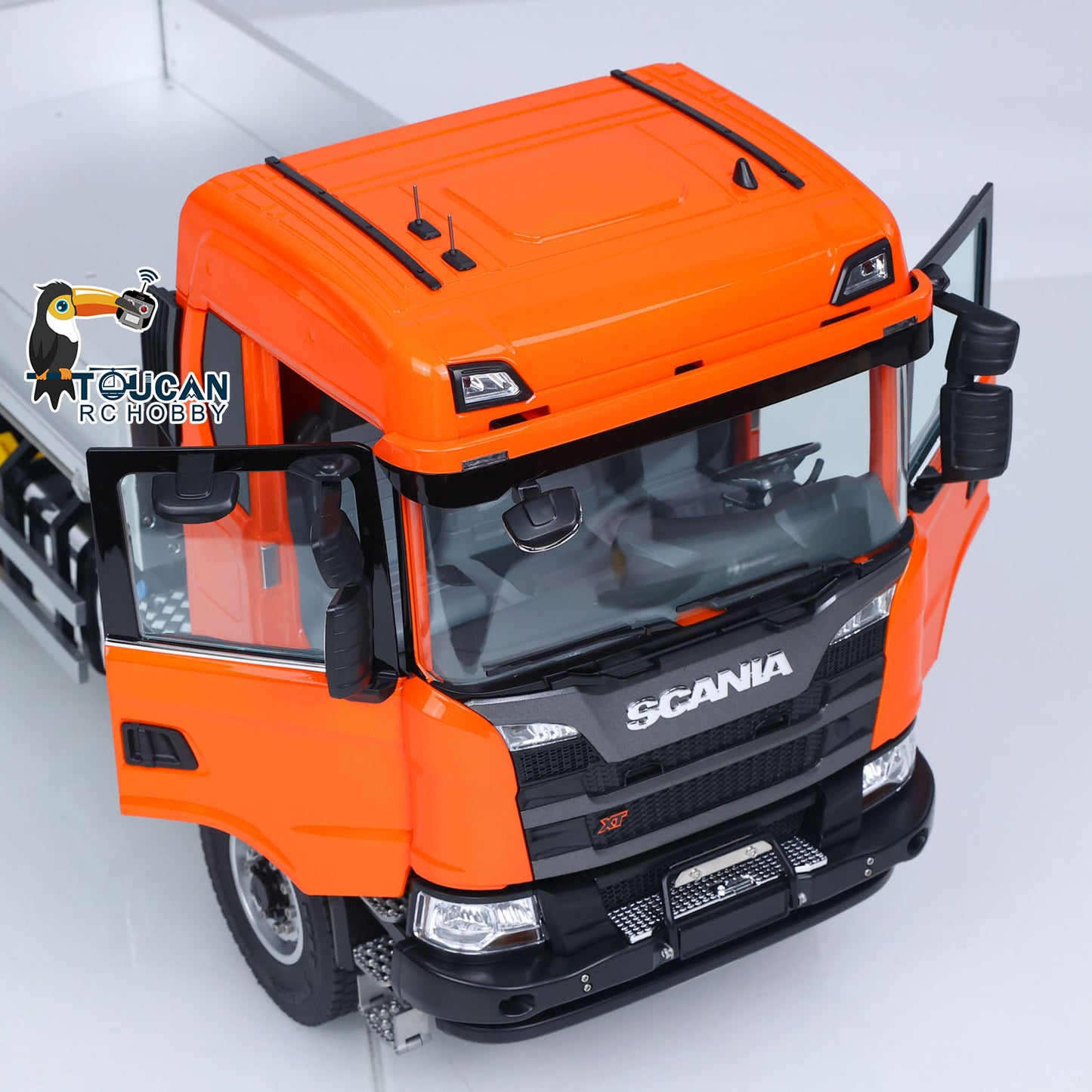 Double E 1/14 4WD Electric Lifting RC Dump Truck E022 2Speed Tipper 500G Full Metal Axle Magnetic High Roof Battery Radio Light
