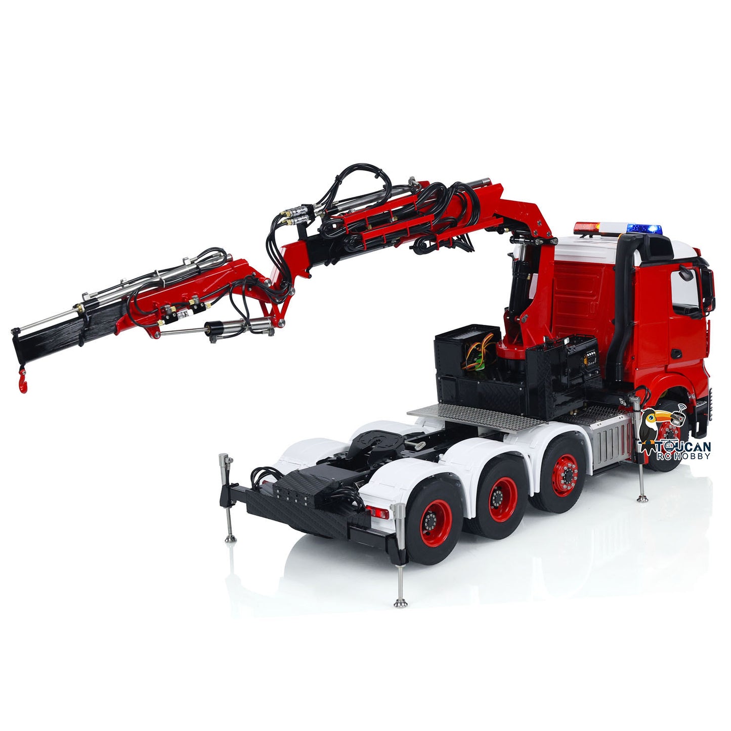 LESU 8x8 1/14 RC Hydraulic Crane Tractor Truck With Fly Jib Arm