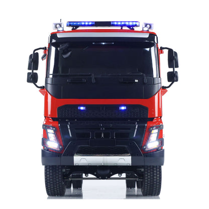 1/14 RC Fire Fighting Truck RTR Radio Controlled Car Model VO FMX AWD 2Speed Metal Gerabox Axles Water Spraying Electric Vehicle Light Sound System