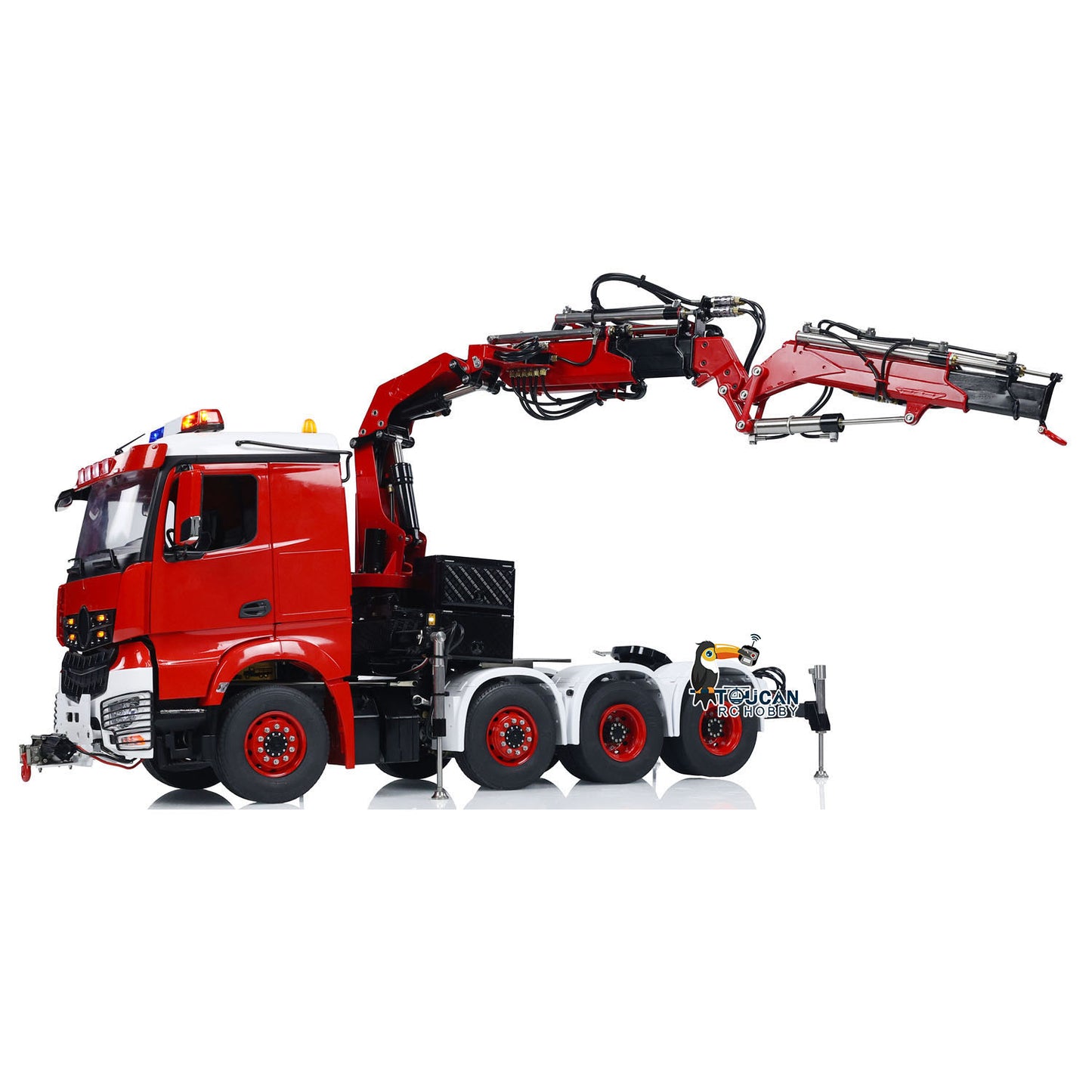 LESU 8x8 1/14 RC Hydraulic Crane Tractor Truck With Fly Jib Arm