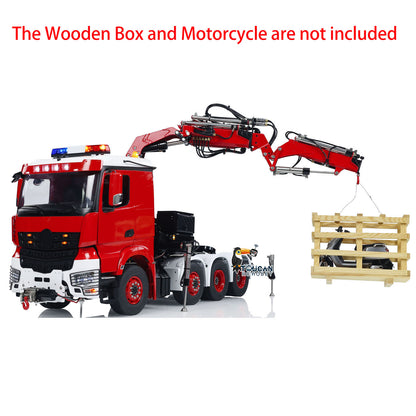 LESU 8x8 1/14 RC Hydraulic Crane Tractor Truck With Fly Jib Arm