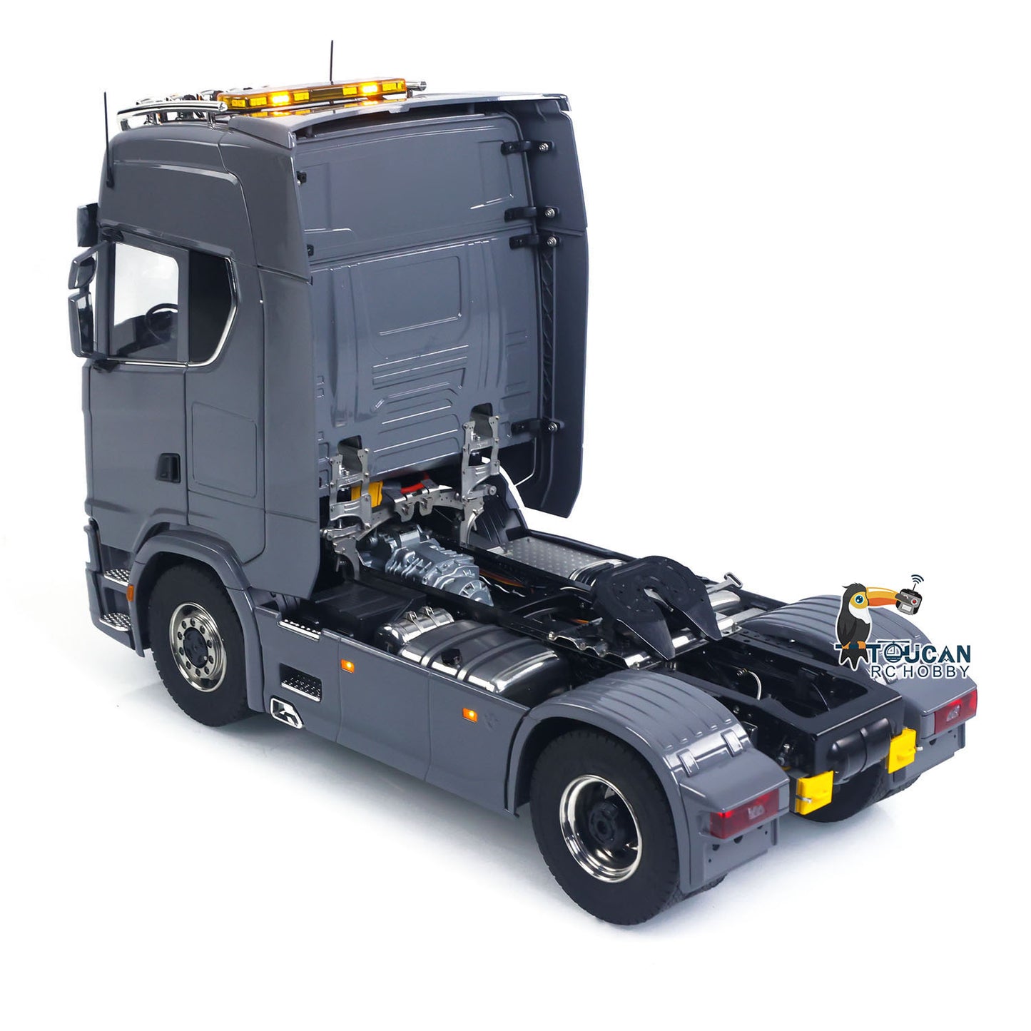 1:14 RC Tractor Truck 770S Differential Locks Liftable Rear Axle 3Speed Gearbox RWD 4x2 RC Car Lights Sounds Warning Light