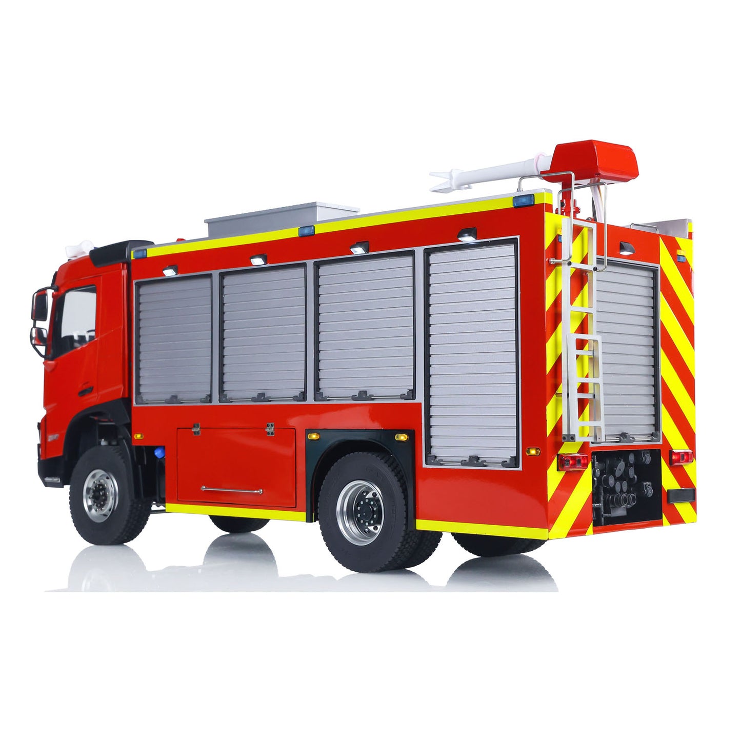 1/14 4X4 Plastic Chassis Radio Controlled Sprinkler Fire Truck VO FMX 2Speed Gerabox Water Spraying RC Model Vehicle No Battery