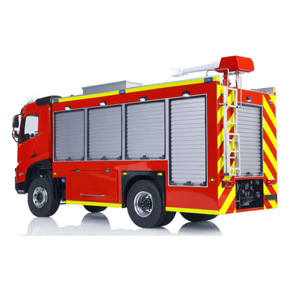 1/14 4X4 Plastic Chassis Radio Controlled Sprinkler Fire Truck VO FMX 2Speed Gerabox Water Spraying RC Model Vehicle No Battery