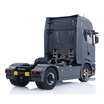 1:14 RC Tractor Truck 770S Differential Locks Liftable Rear Axle 3Speed Gearbox RWD 4x2 RC Car Lights Sounds Warning Light