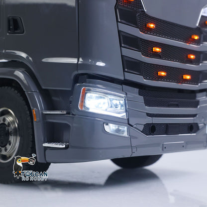 1:14 RC Tractor Truck 770S Differential Locks Liftable Rear Axle 3Speed Gearbox RWD 4x2 RC Car Lights Sounds Warning Light