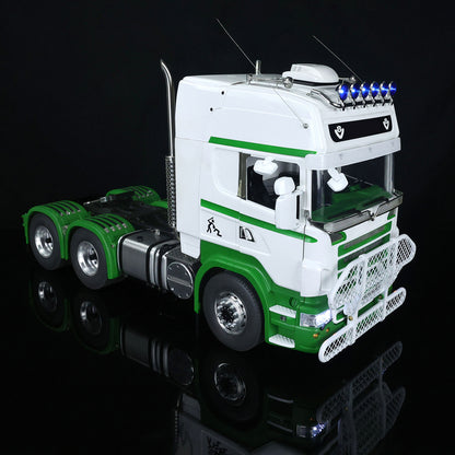 Camion tracteur LESU RC 1/14 pour voitures 6x6 Châssis métallique