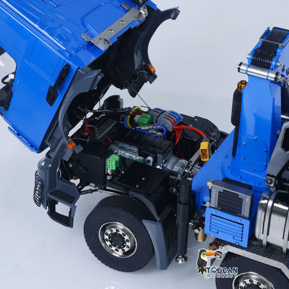 1/14 10x10 RC Hydraulic Full Dump Crane Truck U-shaped Bucket