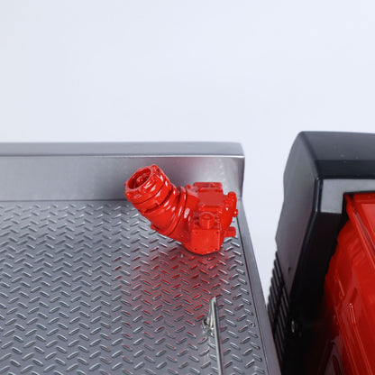 1/14 4X4 Plastic Chassis Radio Controlled Sprinkler Fire Truck VO FMX 2Speed Gerabox Water Spraying RC Model Vehicle No Battery