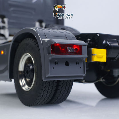 1:14 RC Tractor Truck 770S Differential Locks Liftable Rear Axle 3Speed Gearbox RWD 4x2 RC Car Lights Sounds Warning Light