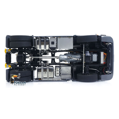 1:14 RC Tractor Truck 770S Differential Locks Liftable Rear Axle 3Speed Gearbox RWD 4x2 RC Car Lights Sounds Warning Light