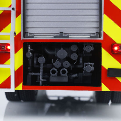 1/14 RC Fire Fighting Truck RTR Radio Controlled Car Model VO FMX AWD 2Speed Metal Gerabox Axles Water Spraying Electric Vehicle Light Sound System