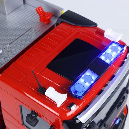 1/14 4X4 Plastic Chassis Radio Controlled Sprinkler Fire Truck VO FMX 2Speed Gerabox Water Spraying RC Model Vehicle No Battery