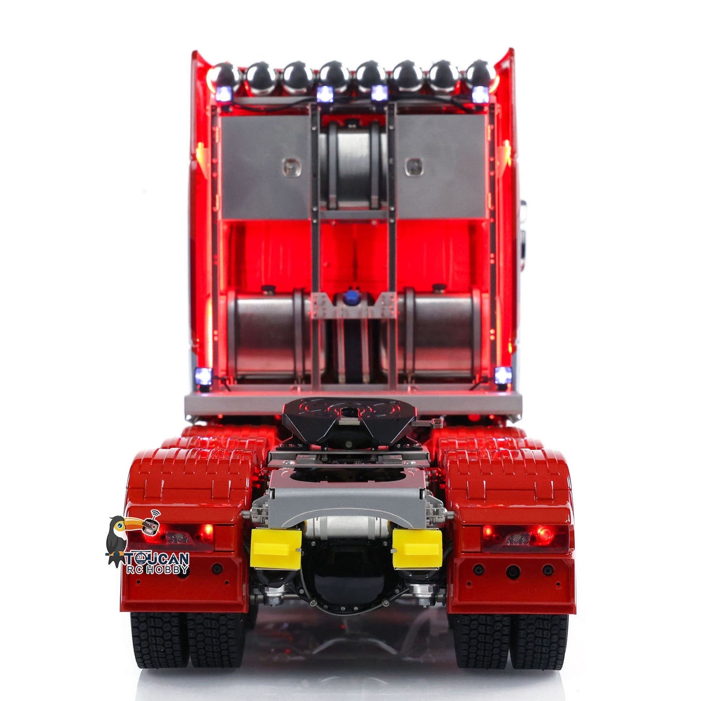 1/14 RC Tractor Truck 770S 8x8 Metal Chassis Remote Control Lorry Lock Differential 3Speed Cab Suspension Smoking ST8 Battery