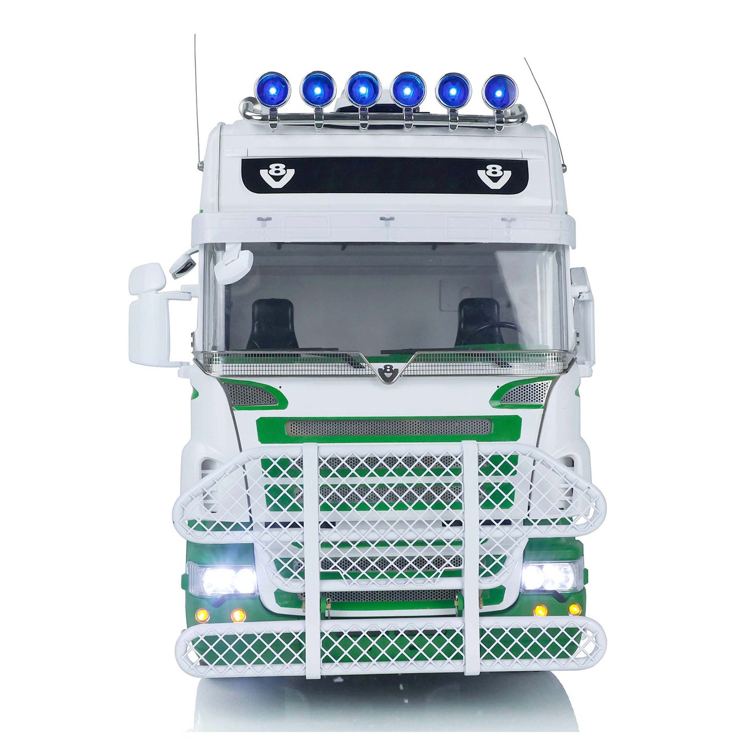 Camion tracteur LESU RC 1/14 pour voitures 6x6 Châssis métallique