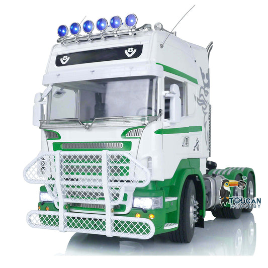 Camion tracteur LESU RC 1/14 pour voitures 6x6 Châssis métallique