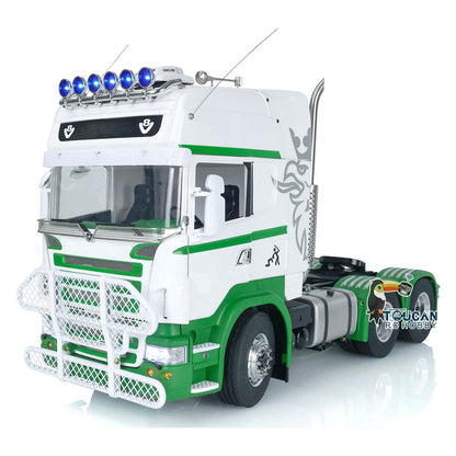 IN STOCK 1/14 LESU RC Tractor Truck for 6x6 Cars Metal Chassis