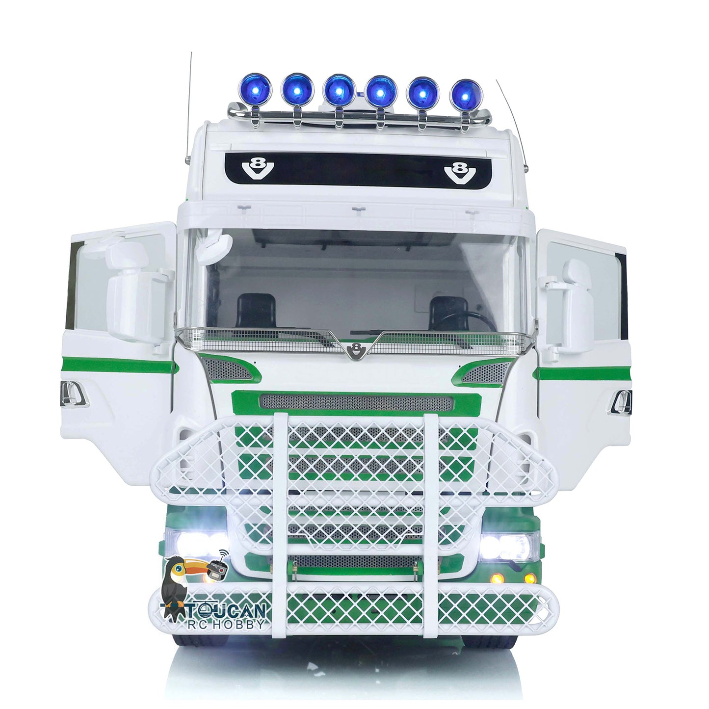 Camion tracteur LESU RC 1/14 pour voitures 6x6 Châssis métallique