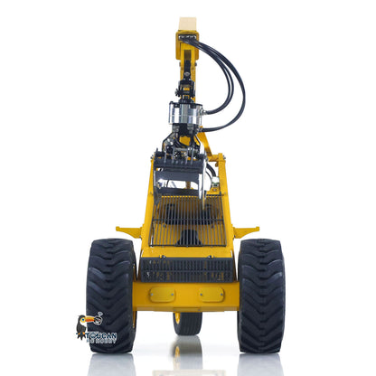Metal LESU AOUE 225A 1/14 Remote Control Hydraulic Log Loader RC Sugarcane Loader Grabber Pump 4CH Valve Wheeled Model Car