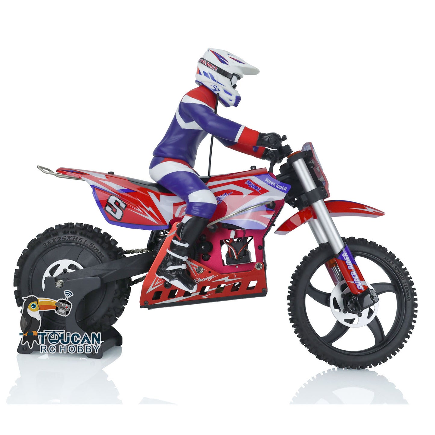 Skyrc Super Rider SR5 1/4 Scale Red RTR RC Motor Bike