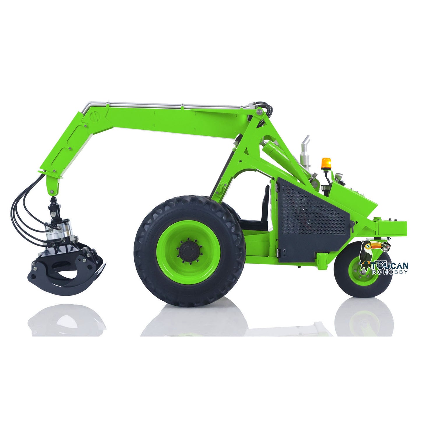 TOUCAN 1/14 RC Hydraulic Log Loader LESU AOUE 225A Remote Control Sugarcane Loader Grabber 4CH Valve RTR Model Battery Radio