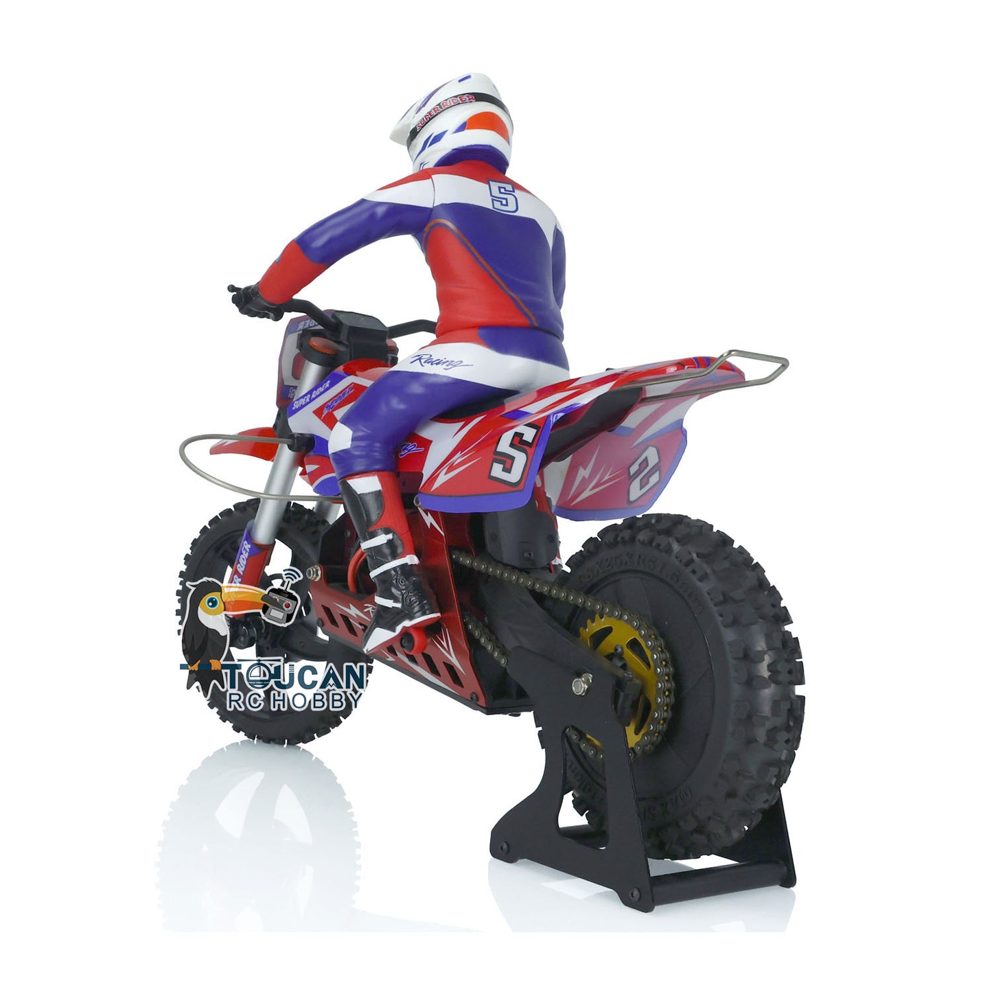 STOCK US D'occasion Skyrc Super Rider SR5 1/4 Échelle Rouge RTR RC Moto Modèle Batterie D'équilibrage