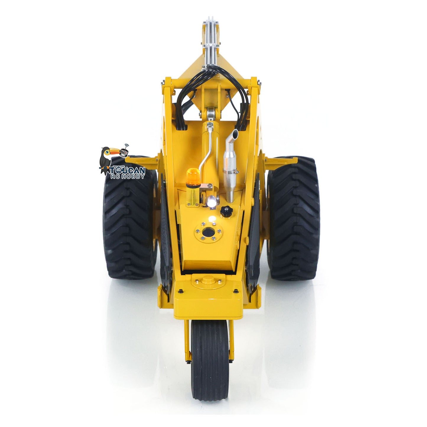 Metal LESU AOUE 225A 1/14 Remote Control Hydraulic Log Loader RC Sugarcane Loader Grabber Pump 4CH Valve Wheeled Model Car