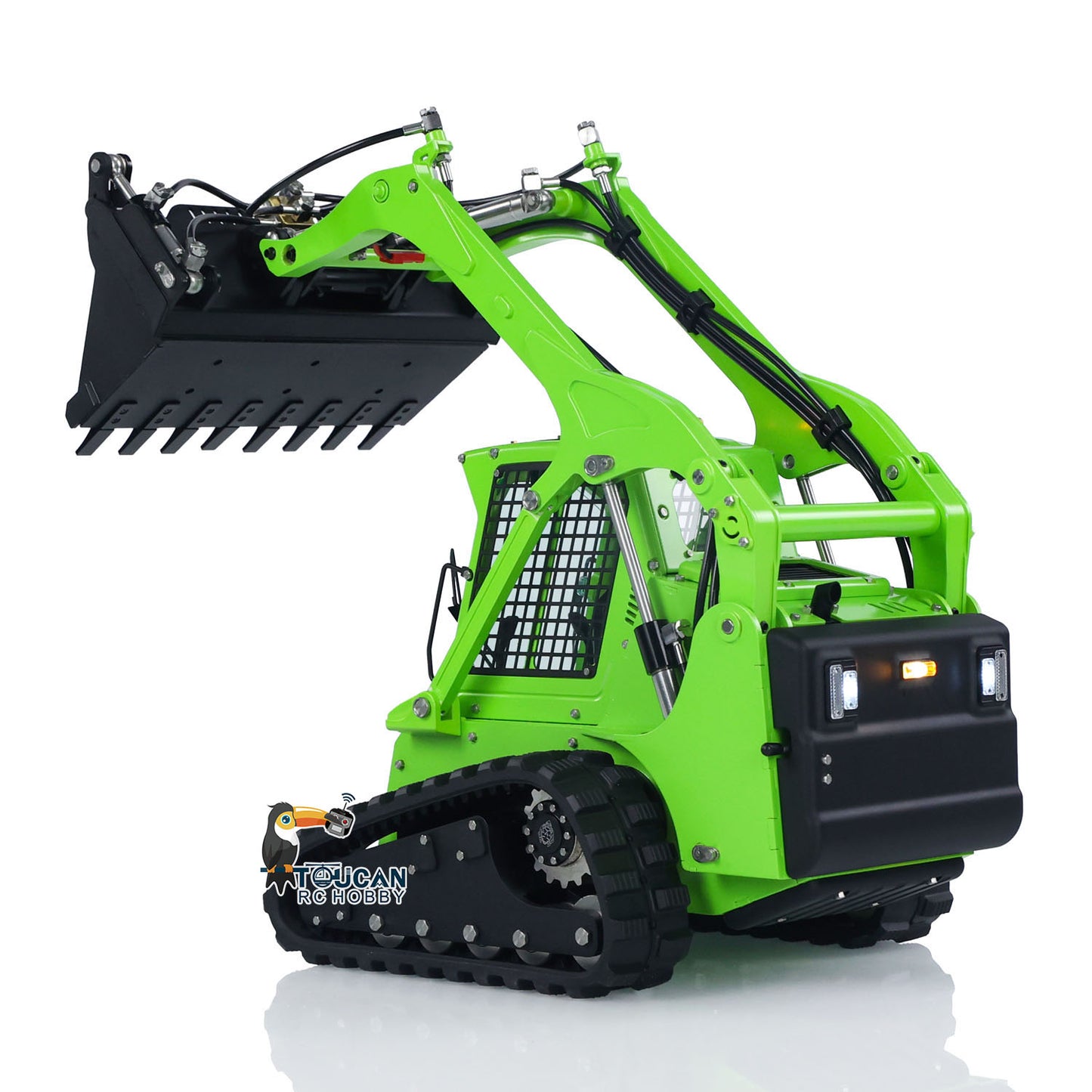 LESU 1/14 Aoue LT5 RC Hydraulic Skid-Steer Loader Electric Cleaner I6S Radio Battery RTR Remote Control Construction Car