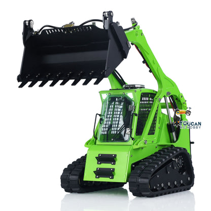 LESU 1/14 Aoue LT5 RC Hydraulic Skid-Steer Loader Electric Cleaner I6S Radio Battery RTR Remote Control Construction Car