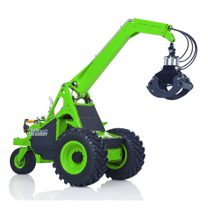 TOUCAN 1/14 RC Hydraulic Log Loader LESU AOUE 225A Remote Control Sugarcane Loader Grabber 4CH Valve RTR Model Battery Radio