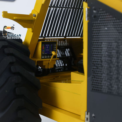 Metal LESU AOUE 225A 1/14 Remote Control Hydraulic Log Loader RC Sugarcane Loader Grabber Pump 4CH Valve Wheeled Model Car