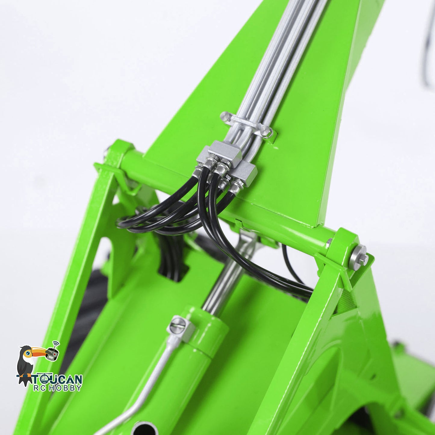 TOUCAN 1/14 RC Hydraulic Log Loader LESU AOUE 225A Remote Control Sugarcane Loader Grabber 4CH Valve RTR Model Battery Radio