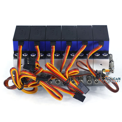 Directional Hydraulic Control 6CH Valve Upgrade Accessories For KABOLITE K970 1/14 RC Excavator Model