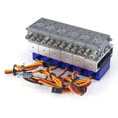Directional Hydraulic Control 6CH Valve Upgrade Accessories For KABOLITE K970 1/14 RC Excavator Model