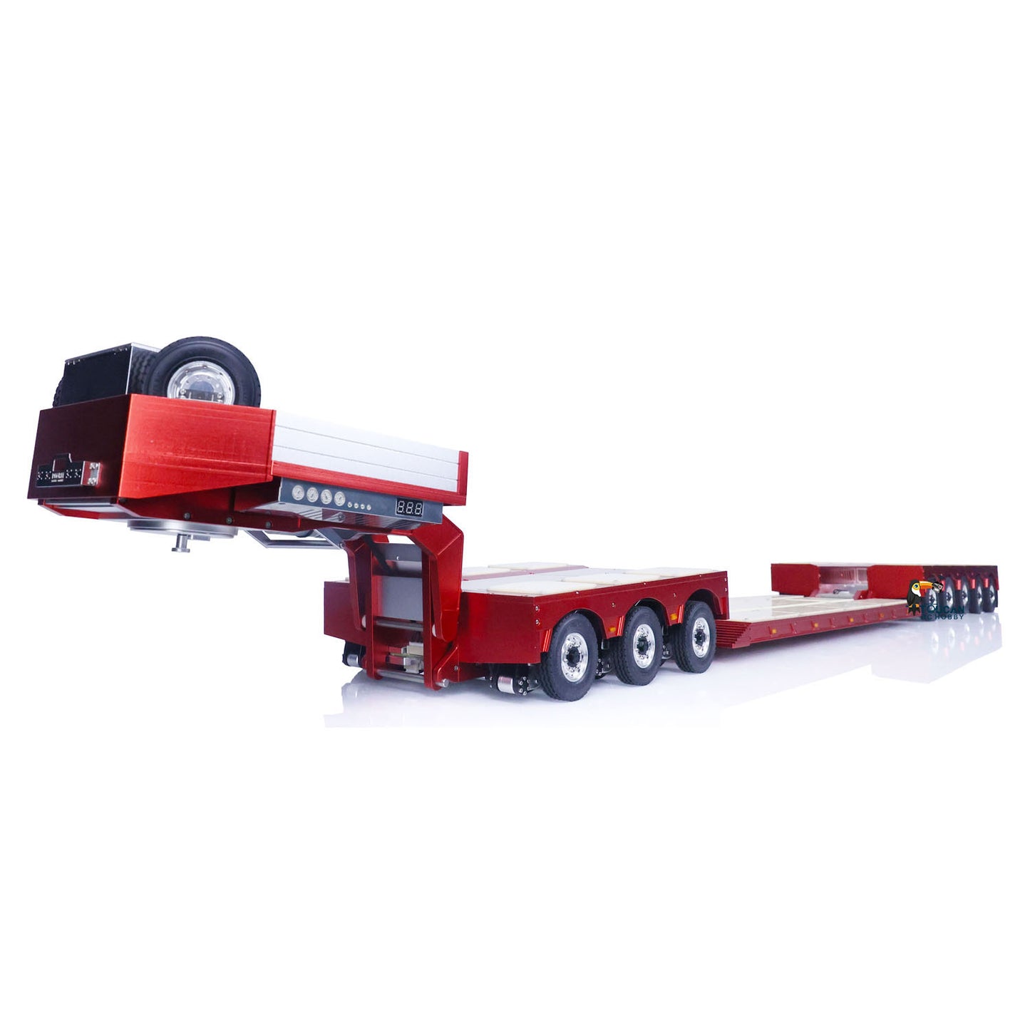 DG-996 1/14 RC Hydraulic Metal Trailer 8 Axles 5+3 Hydraulically Suspended Truck