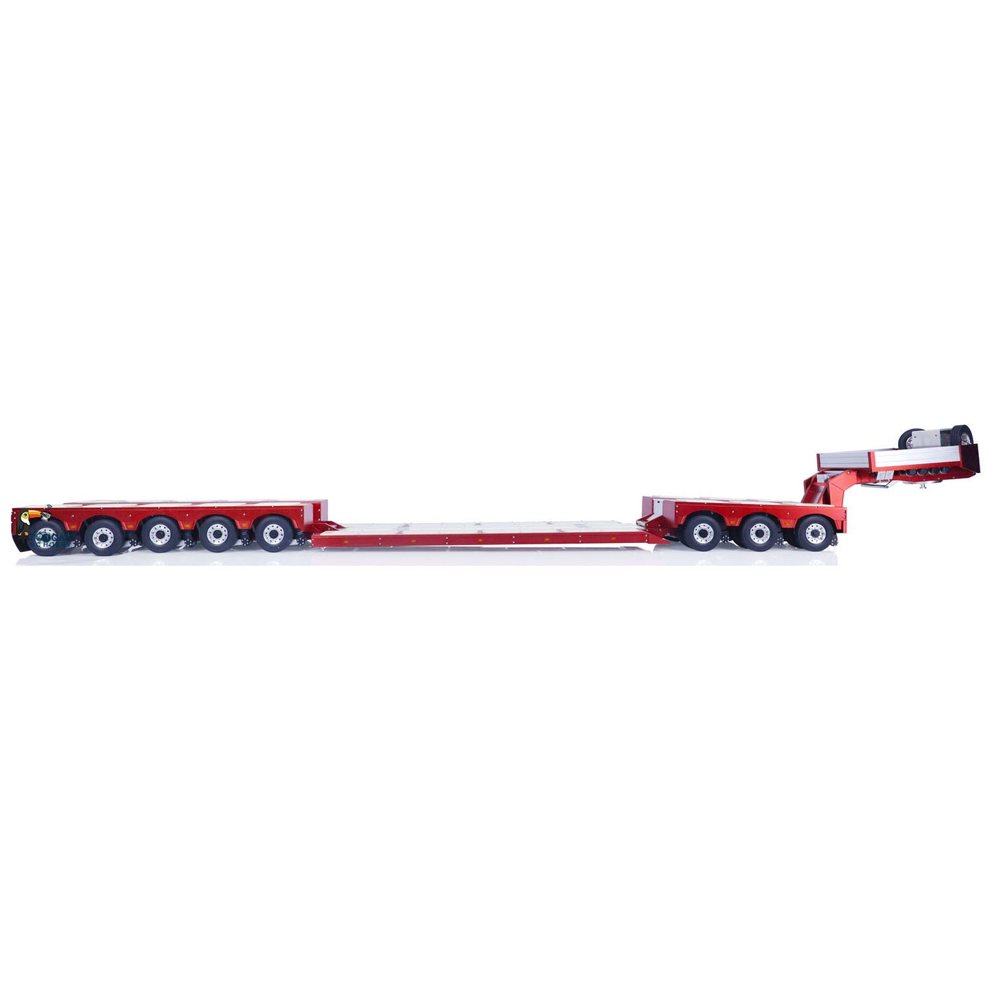 DG-996 1/14 RC Hydraulic Metal Trailer 8 Axles 5+3 Hydraulically Suspended Truck