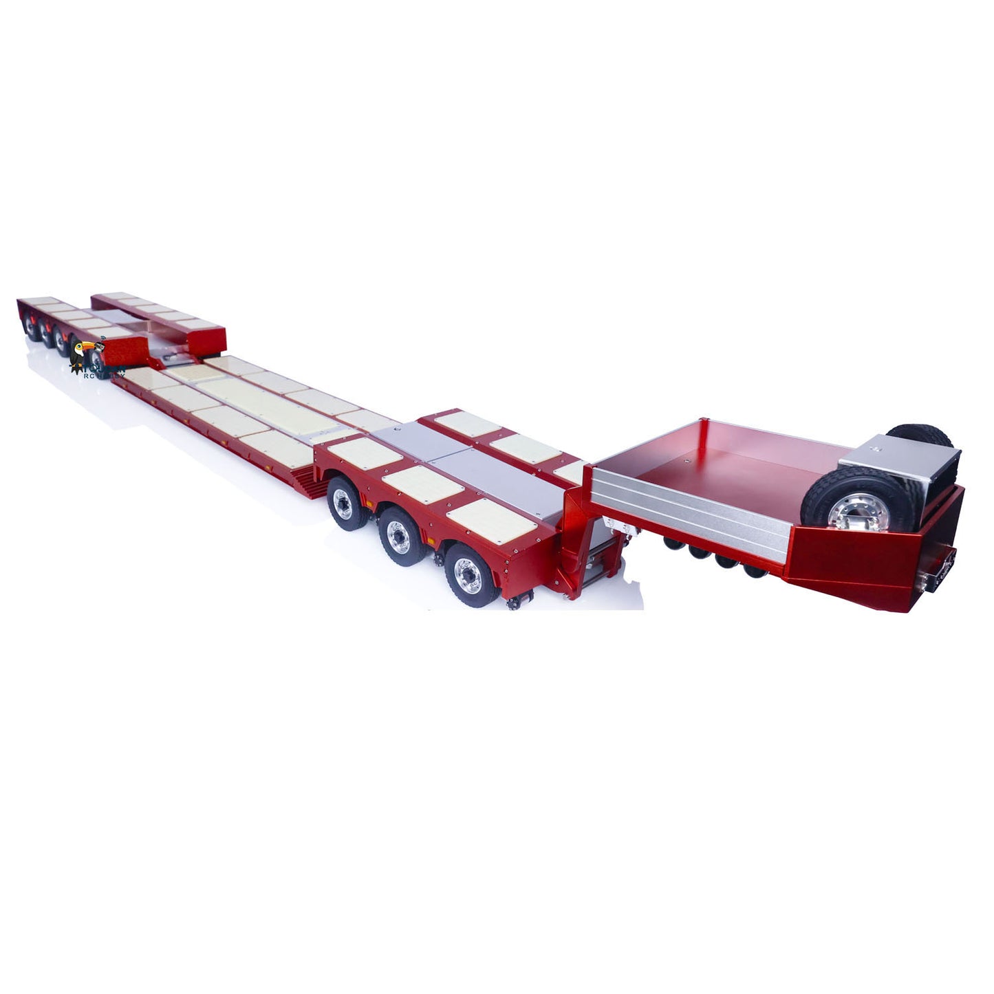 DG-996 1/14 RC Hydraulic Metal Trailer 8 Axles 5+3 Hydraulically Suspended Truck