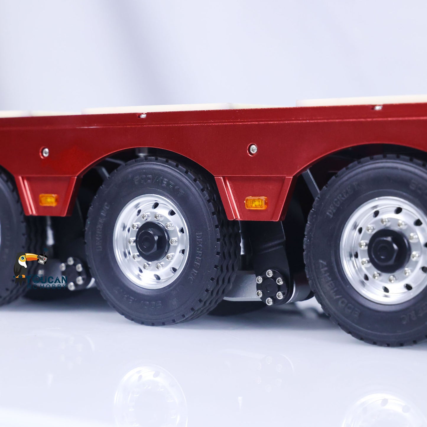 DG-996 1/14 RC Hydraulic Metal Trailer 8 Axles 5+3 Hydraulically Suspended Truck