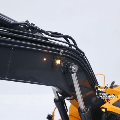 Flash Sale Metal 1/14 Super Frog Remote Control Hydraulic Excavator E400 Pro 9CH Valves RC Digger 35KG Servo 3 Pump Light Sound System