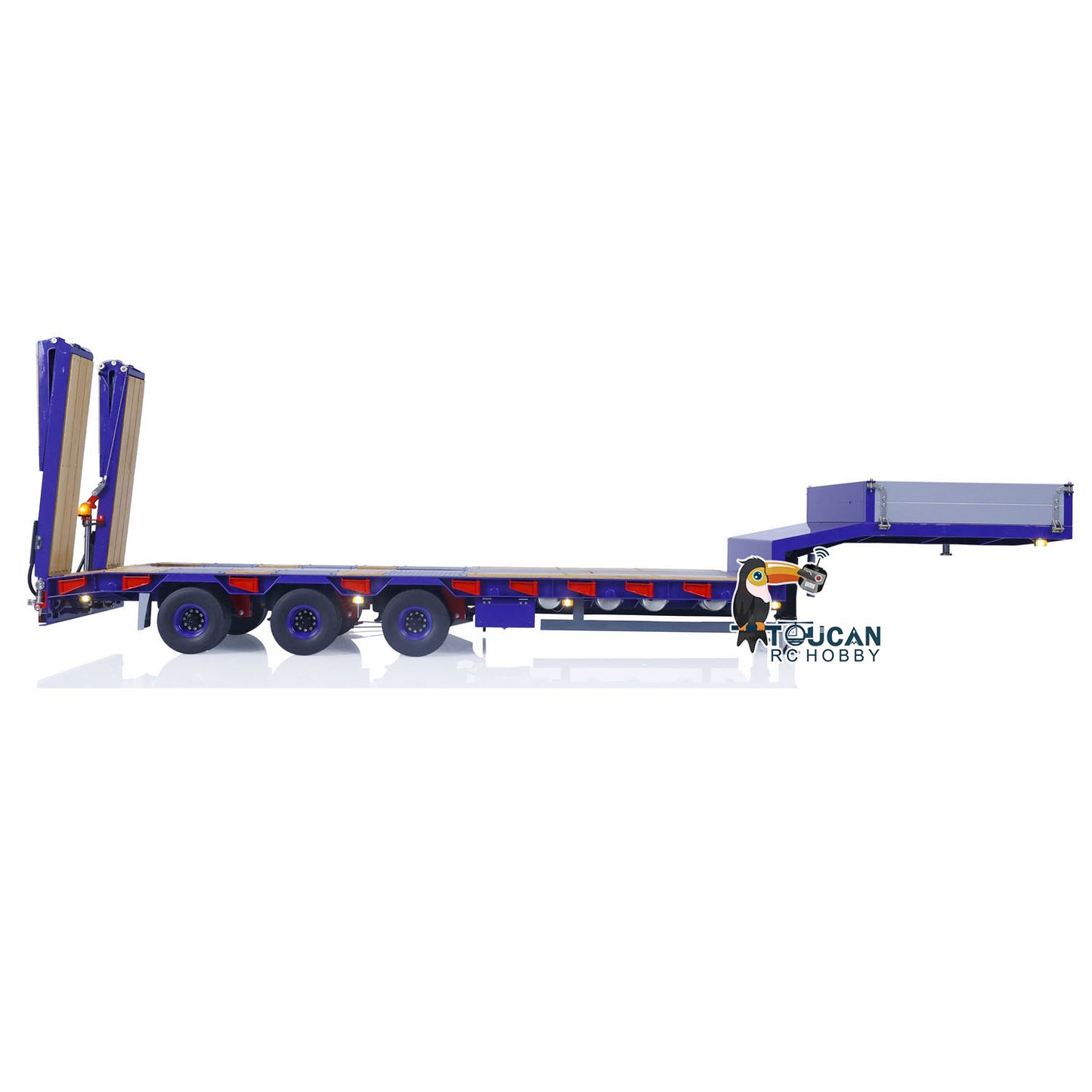 1/14 Metal LESU RC Trailer with Hydraulic System Electronic Lifting Legs