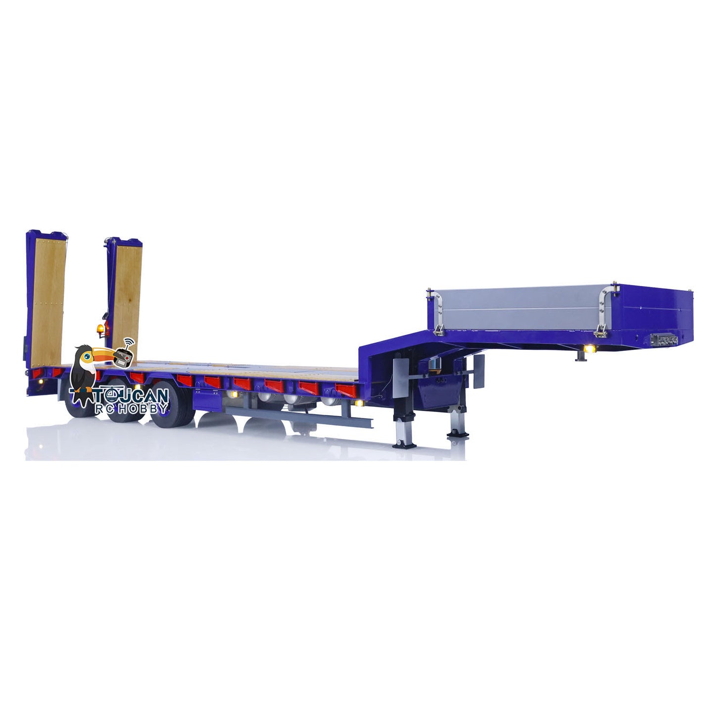 1/14 Metal LESU RC Trailer with Hydraulic System Electronic Lifting Legs