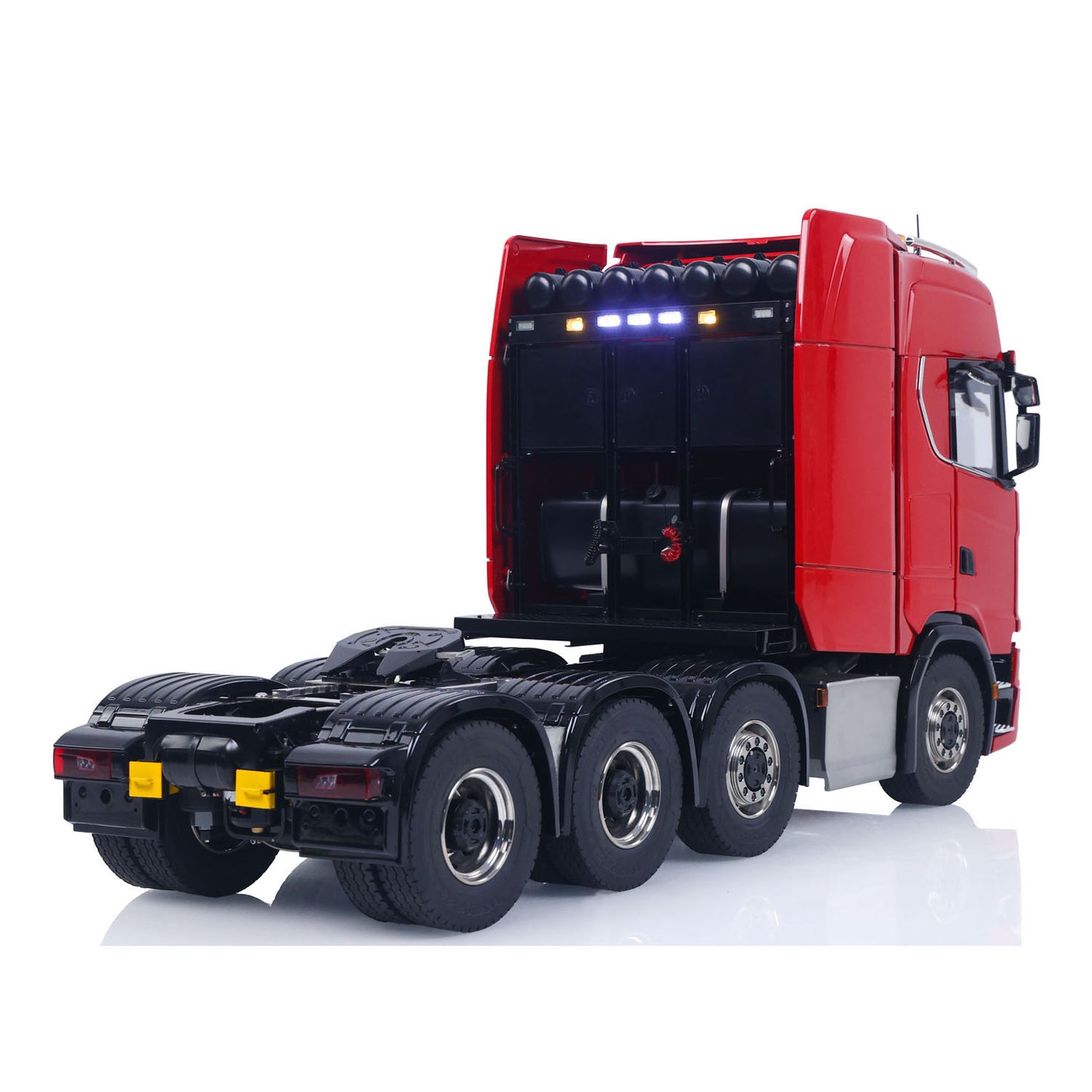 8X8 1/14 RC Tractor Truck 770S Metal Transmission W/ Transfer Case 3Speed Gearbox Light Sound System Painted Model No Charger