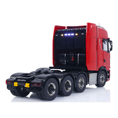 8X8 1/14 RC Tractor Truck 770S Metal Transmission W/ Transfer Case 3Speed Gearbox Light Sound System Painted Model No Charger