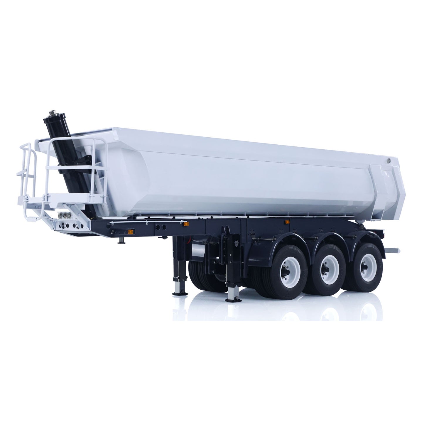 Metal LESU 3Axles 1/14 Hydraulic Dump Trailer for RC Tractor Truck DIY TAMIYA Radio Controlled Lorry Car 1851 3363 R470 770S