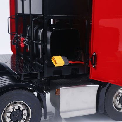 8X8 1/14 RC Tractor Truck 770S Metal Transmission W/ Transfer Case 3Speed Gearbox Light Sound System Painted Model No Charger