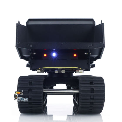US STOCK Metal 1/14 RC Hydraulic Crawler Dump Truck T14R Radio Controlled Tracked Tipper RTR Construction Vehicle ST8 Light Sound Battery