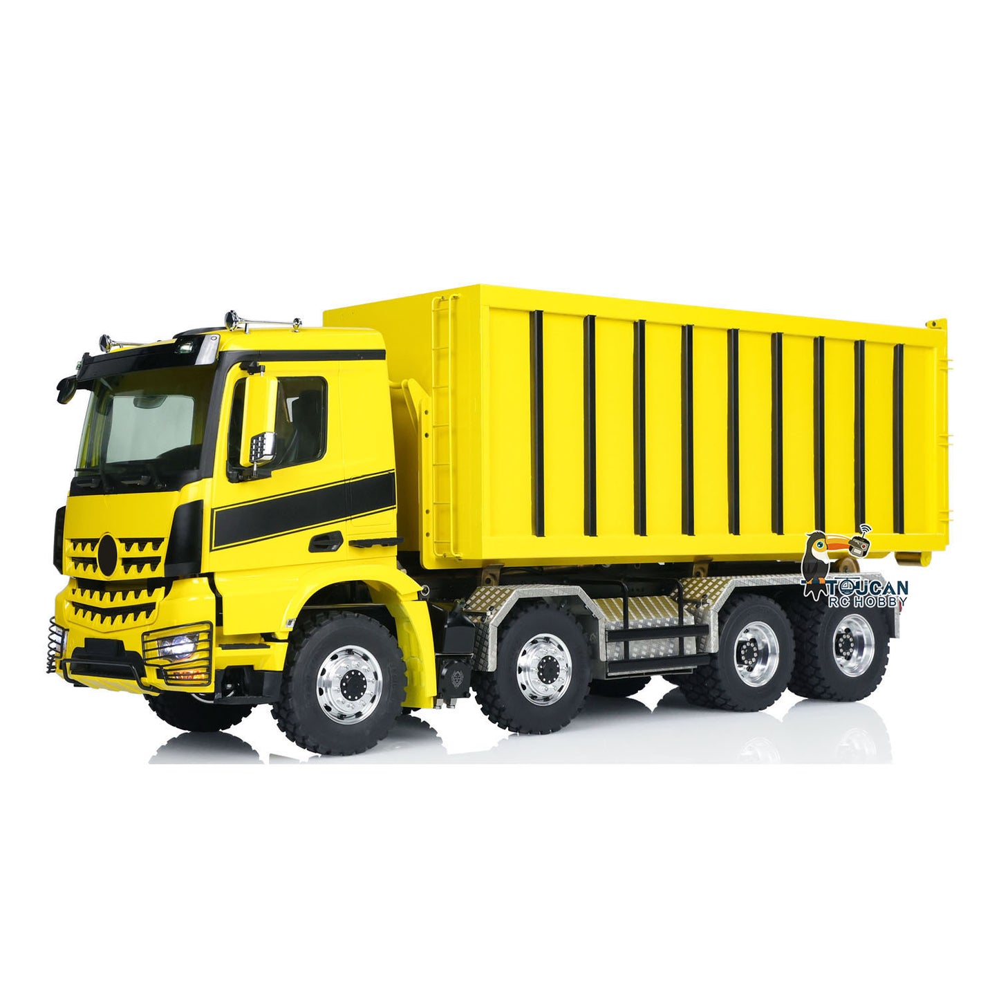 LESU 1/14 Hydraulic RC Dump Truck Metal Roll On/Off Tipper Waste Bin Car RTR I6S