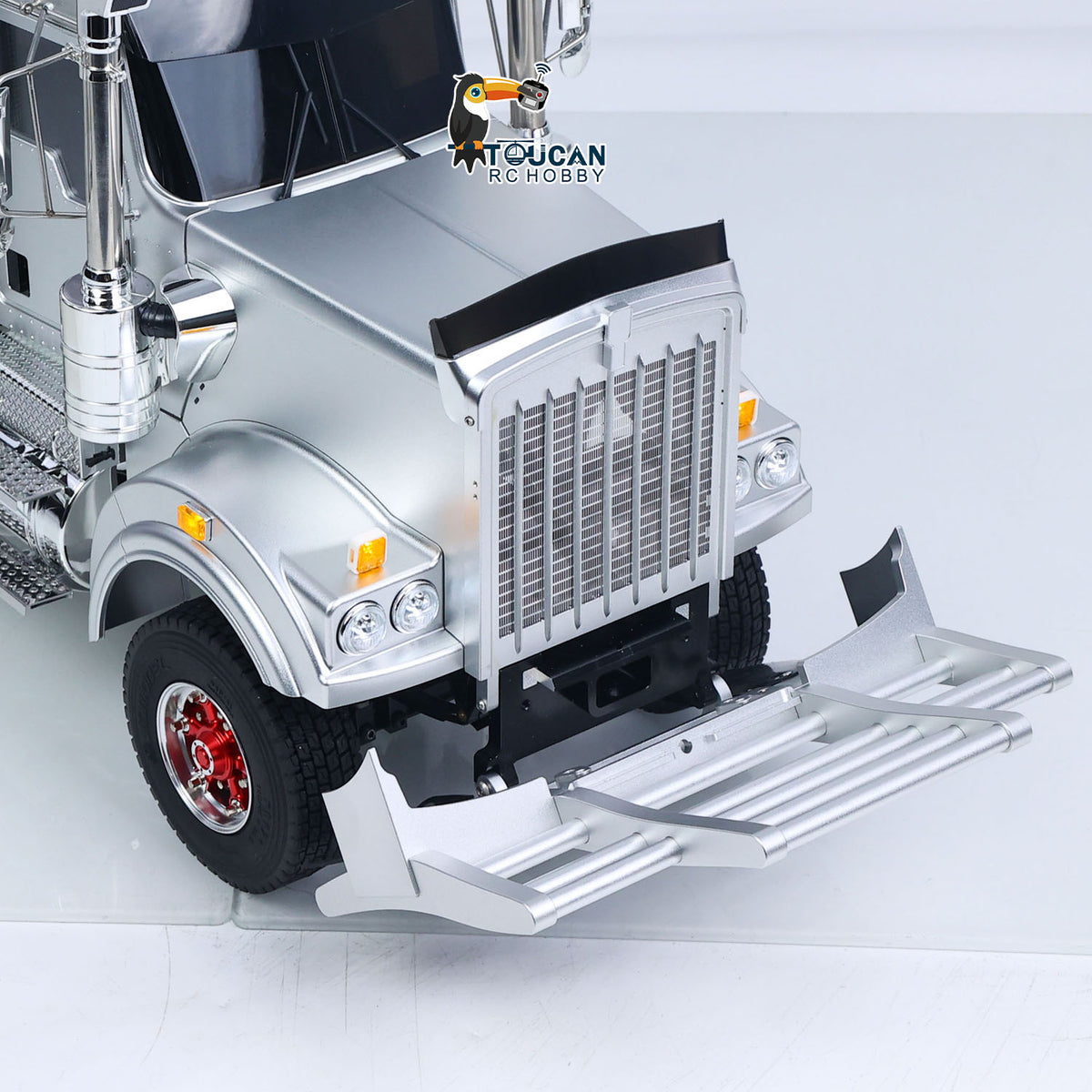 JDM 518K 6x4 1/14 Metal Remote Control Tractor Truck C509 2 Speed Gearbox RC Lorry Car Motor ESC Light Sound System RTR Model