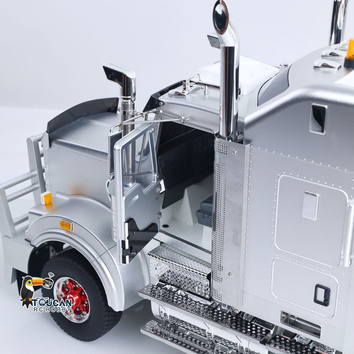 JDM 518K 6x4 1/14 Metal Remote Control Tractor Truck C509 2 Speed Gearbox RC Lorry Car Motor ESC Light Sound System RTR Model